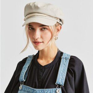 Brixton Corduroy Fiddler Cap Grey Small NWOT